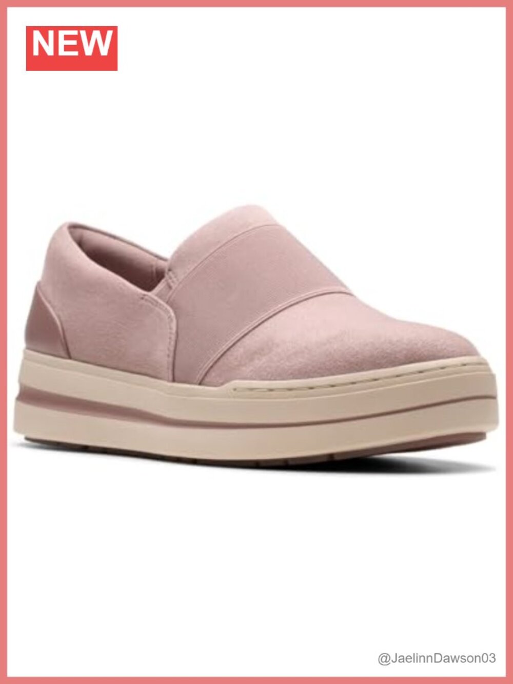 Clarks Women's Loafer Slip-On Comfortable Cushioned Suede